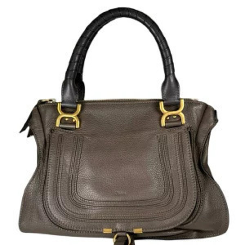 Chloe Marcy Handbag Leather Brown